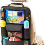 Helteko Car Seat Organizer, Ultra Version Kids Backseat Car Organizers and Storage, Waterproof Back Seat Protector Kick Mats with Tablet Holder 12 in, Car Accessories Interior and Travel Essentials.