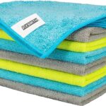 FIXSMITH Microfiber Cleaning Cloth - Pack of 8, Size: 12 x 16 in, Multi-Functional Cleaning Towels, Highly Absorbent Cleaning Rags, Lint-Free, Streak-Free Cleaning Cloths for Car Kitchen Home