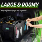 DRIVE - Car Trunk Organizer - Collapsible, Multi-Compartment Automotive SUV Car Organizer for Storage w/Adjustable Straps - Truck & Car Accessories for Women and Men - Black - Image 7