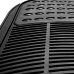 FH Group Automotive Floor Mats - Heavy-Duty Rubber, All Weather Protection Universal Fit Full Set Floor Mats and Cargo Mat, Climaproof, Semi Custom Trimmable for Most Cars, Sedan, SUV, Truck, Black - Image 6