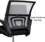 Mind Reader Lumbar Support Cushion for Office Chair and Car Seat, Memory Foam and Cooling Gel Core, Air-Cloud Technology, 15.5" L x 3.75" W x 14.25" H, Black - Image 5