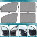 ZATOOTO Car Window Shade for Baby Car Sun Shade Side Window Breathable Mesh Sun Blocker for UV & Heat Glare Free Universal for Most Cars Easy Magnetic Installation Perfect for Camping Travel Napping - Image 7