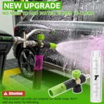 Tool Daily Short Pressure Washer Gun with Mini Foam Cannon, Dual Connector Accessory, 5 Power Washer Nozzle Tips, 1/4 Inch Quick Connect - Image 5