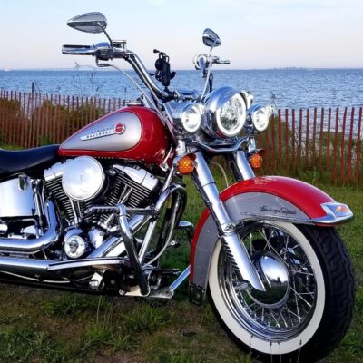 Eagle Lights 8700CG3HPKR 7" LED Headlight and LED Spot/Passing Light Kit with White Halo Rings for Harley-Davidson® Motorcycles - Generation III/Chrome Halo Kit/Add Adapter Ring - Image 4