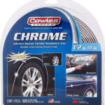 Cowles Custom - Premium Universal Body Molding for All Vehicle - Easy Install, Chrome Finish, 1/2" by 18 feet, UV Protected, Long Lasting Flexible PVC