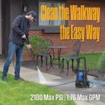 Westinghouse ePX3050 Electric Pressure Washer, 2100 Max PSI 1.76 Max GPM with Foam Cannon and Turbo Nozzle, for Cars/Fences/Driveways/Home/Patios - Image 5