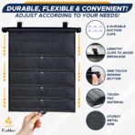 EcoNour Car Window Shades for Baby (2 Pack) - Upgraded | Shades for Side Window | Comes with Enhanced Suction Cups & Large Clips for Durability | Baby Car Accessories (15" x 17") - Image 7