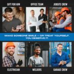 200 PCS Hard Hat Stickers for Adults (No Duplicates) Sarcastic, Meme, & Funny Stickers for Water Bottles, Toolbox, Helmet, & Hard Hat Accessories – Ideal for All Blue Collar Workers - Image 9