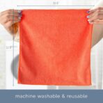 S&T INC. 150 Pack Microfiber Cleaning Cloth, Bulk Towels for Home, Reusable Microfiber Towels for Cars, Cleaning Rags, Assorted, 11.5 Inches x 11.5 Inches, 150 Count - Image 7