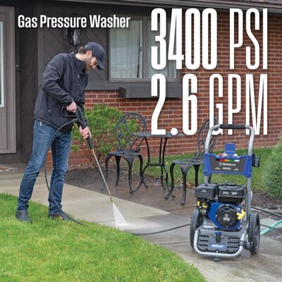 Westinghouse WPX3400 Gas Pressure Washer, 3400 PSI and 2.6 Max GPM, Onboard Soap Tank, Spray Gun and Wand, 5 Nozzle Set, for Cars/Fences/Driveways/Homes/Patios/Furniture - Image 2
