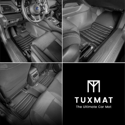 TuxMat - for Subaru Outback 2020-2025 Models - Custom Car Mats - Maximum Coverage, All Weather, Laser Measured - This Full Set Includes 1st and 2nd Rows - Image 2