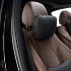 Genuine Leather Car Neck Pillow for headrest,Support Drive Seats Head Cushion,Real Cow Leather,11.8x7.5”,Plant-Based Polyester,Thickness & Height Adjustable,Inner Liner fillable(Black,1p) - Image 9