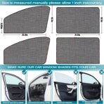 ZATOOTO Car Window Shades for Side Window Sun Shade for Car Window Magnetic Mesh Car Window Screen for Easy Installation Breathable UV Protection Universal for Most Car Perfect for Camping Travel Nap - Image 7