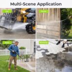 Power Pressure Washer with 4 Quick Connect Nozzles, Portable Washer with Foam Cannon, for House/Driveway/Patio Cleaning - Image 8