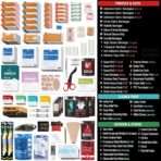 430 Piece First Aid Kit, Well-Organized Premium Waterproof Compact Trauma Medical Kits for Any Emergencies, Ideal for Home, Office, Car, Travel, Outdoor, Camping, Hiking, Boating (Red) - Image 6