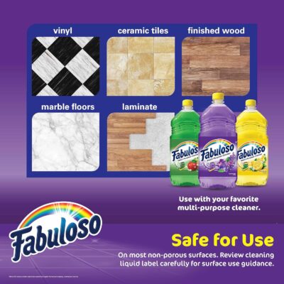 Fabuloso Microfiber Cleaning Cloths for Home & Car, Lint-Free Scratch-Free Rags for Glass, Kitchen & Wood, Reusable Machine Washable, Absorbent for Dusting & Wiping, Rainbow, 13 x 13 in, 8 Count - Image 6