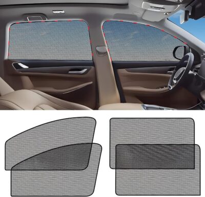 ZATOOTO Car Window Shade for Baby Car Sun Shade Side Window Breathable Mesh Sun Blocker for UV & Heat Glare Free Universal for Most Cars Easy Magnetic Installation Perfect for Camping Travel Napping - Image 9