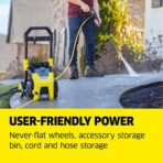 Kärcher Electric Pressure Washer K1800PS, CETA Certified, 3 Spray Nozzles, Detergent Tank, for Cars, Driveways, Siding, Patios, 1.2 GPM - Image 6