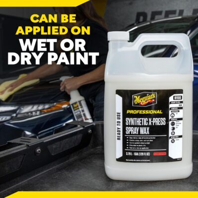 Meguiar's D15601 Synthetic X-Press Spray Wax for Car Detailing, Creates a Deep Shiny Look, Can Be Applied to Wet or Dried Paint and In Direct Sunlight, Moisture Rolls Off Waxed Paint, 1 Gallon - Image 8