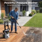 Power Pressure Washer with 4 Quick Connect Nozzles, Portable Washer with Foam Cannon, for House/Driveway/Patio Cleaning - Image 2