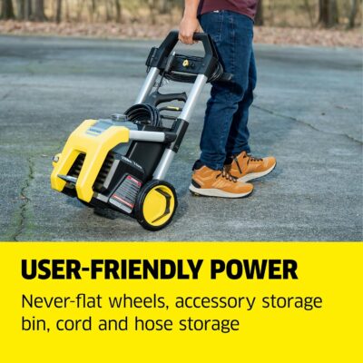 Kärcher Pressure Washer K1700, 3 Spray Nozzles, Detergent Tank, for Cars, Driveways, Siding, Patios, 2125 max. PSI, 1.46 max. GPM - Image 7