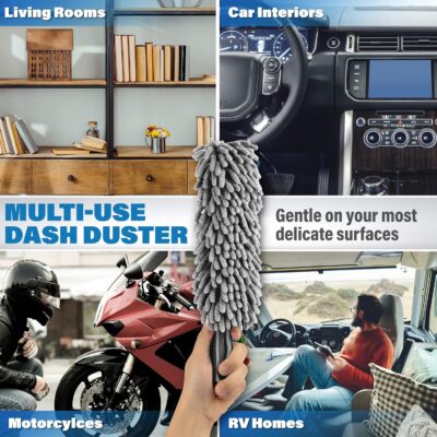 Professional Car Duster Interior – Car Accessories for Women and Men (Lint & Scratch Free) - Image 4