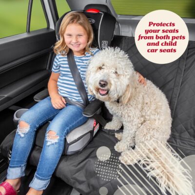 Lusso Gear Dog Car Seat Cover - Waterproof Non-Slip Car Back Seat Protector - Rear Car Seat Cover for Dogs - Universal Fit for Sedans Trucks SUVs - Scratchproof Backseat Car Cover - Machine Washable - Image 3