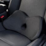 Lumbar Support Pillow for Car, 2 in 1 Memory Foam Lower Back Support Cushion, Fill Bucket Seat and Sciatica Pain Relief Pillow, Back Support Pillow for Car, Office Chair, Wheelchair.