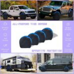MORNYRAY Tire Covers 4 Pack,Waterproof Anti-UV Snow Sun Rain Tire Covers for RV,Truck, SUV, Trailer, Camper. - Image 4