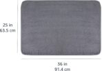 Amazon Basics Microfiber Car Drying Towel, 36"L x 25"W, Gray - Image 5