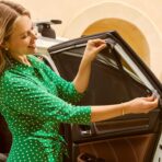 Munchkin® Brica® Magnetic Stretch to Fit™ Sun Shade, Black, 2 Pack - Image 2