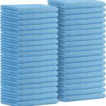Avalon Towels Microfiber Cleaning Cloths (Value Pack of 36) - Size 16 x 16 Inches, Highly Absorbent Cleaning Rags, Lint Free, Reusable and Washable, Microfiber Towels for Cars
