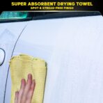 Meguiar's Water Magnet Microfiber Drying Towel, Premium Car Wash Microfiber Towel That’s Super Plush, Water Absorbent & Scratch-Free Big Microfiber Towels for Cars, 1 Pack - Image 2