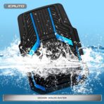 PIC AUTO Heavy Duty Rubber Floor Mats, Blue Aluminum Film Car Mats Set, Front and Rear Car Mats with Anti-Slip Backing, All Weather Protection, Trim-to-Fit for Automotive SUV, Sedan, Van - Image 6