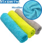 FIXSMITH Microfiber Cleaning Cloth - Pack of 8, Size: 12 x 16 in, Multi-Functional Cleaning Towels, Highly Absorbent Cleaning Rags, Lint-Free, Streak-Free Cleaning Cloths for Car Kitchen Home - Image 6