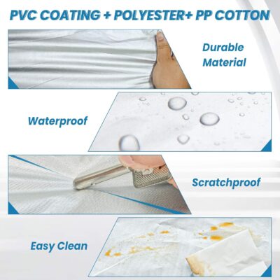 SUV Waterproof Car Covers for Automobiles All Weather Season UV Protection Snowproof Outdoor Full Cover Universal Fit SUV Up to 190’’ - Image 5