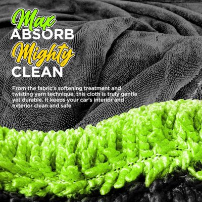 6-Pack Microfiber Towels for Cars (16"×12") Ultra Absorbent and Scratch-Free Car Detailing Cleaning Cloth, Trucks, Home Cleaning, Pet Drying, Boats, and Motorcycles, Gift Packed - Image 3