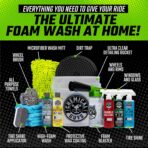 Chemical Guys Car Wash Kit 14-Pc Arsenal Builder - with Foam Blaster, Wash Bucket, Towels, Applicators, and 16 oz Soaps, Waxes, and Cleaners - Complete Car Detailing Gift Set, Works with Garden Hose - Image 2
