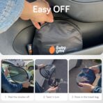 Baby Uma Car Window Shades (2 Pack) - 14.2″ x 21.3″, UPF 50+ Car Window Covers, 99% UVB + 94% UVA Protection, Static Cling Sun Shade with Travel Bag (Medium) - Image 5