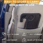 EcoNour 2 in 1 Car Steering Wheel Desk | Tray for Laptop Car Mount with Pen Holder | Desk Console for Car | Food Tray for Eating with Drinks Holder | Multipurpose Travel Car Accessories - Image 7