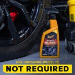Meguiar's Hot Rims Black Wheel Cleaner, Deep Foaming Gel Specially Formulated to Effectively Clean Matte, Gloss, Satin, and Chrome Black Wheels, 24 Oz Spray Bottle - Image 5