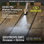 Sun Joe Electric Pressure Power Washer, Heavy-Duty 2500 Max PSI (2030 PSI PWMA Rated) - Portable Cleaning and Washing Machine System for Home, Autos, Patios, Decks, & Sidewalks, SPX3000 - Image 7