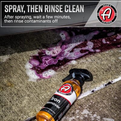 Adam's Iron Remover (16oz) - Iron Out Fallout & Stop Rust Remover Spray for Car Detailing Removes Iron Particles in Auto Paint, Wheels, Motorcycle, RV & Boat - Use Before Clay Bar, Wax or Car Wash - Image 4