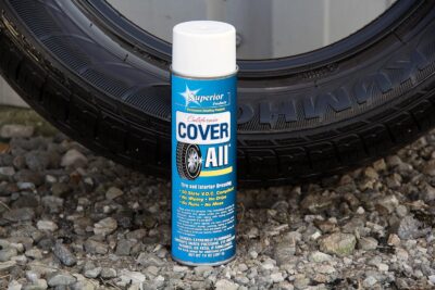 Superior Products California Cover All Automotive Tire Shine Aerosol Spray Can & Professional Grade -Tire Dressing - High Gloss - Water Repellent & Made in America (14 oz) - Image 4