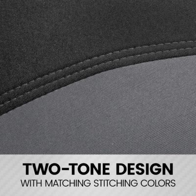 BDK UltraSleek Gray Seat Covers for Cars, Two-Tone Front Seat Covers with Matching Back Car Seat Cover, Made to Fit Most Auto Truck Van SUV, Interior Car Accessories, Car Seat Covers Full Set - Gray - Image 7