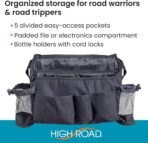 High Road SwingAway Car Front Seat Organizer with 6 Storage Pockets and 2 Bottle or Cup Holders - Image 3