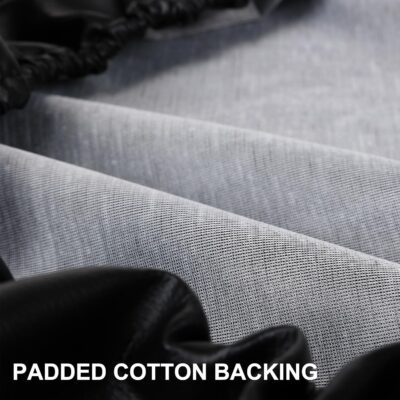 Moonet PVC Leather Spare Tire Wheel Cover, American Flag Waterproof Spare Tire Cover Fit for Truck,Trailer, RV, SUV, Camper and Most Vehicle 14" Black-Grey (for Tire Diameter 24-26inch) - Image 3