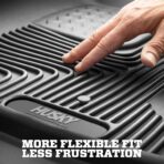 Husky Liners X-act Contour Floor Mats | Fits 2019-2026 Mazda 3 (Hatchback & Sedan) Front Wheel Drive ONLY | 2nd Row, 1-pc Black - 51971 - Image 5