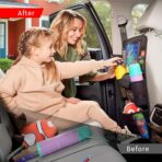 Helteko Car Seat Organizer, Ultra Version Kids Backseat Car Organizers and Storage, Waterproof Back Seat Protector Kick Mats with Tablet Holder 12 in, Car Accessories Interior and Travel Essentials. - Image 3