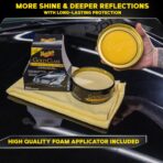 Meguiar's Gold Class Carnauba Plus Premium Paste Wax, Easy-to-Use Blend of Carnauba Wax and Long-Lasting Polymer Protection to Make Your Car Shine, 11 Oz Container - Image 4